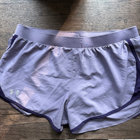 **UNDER ARMOUR* Purple Athletic Shorts Size Large - Picture 1 of 5